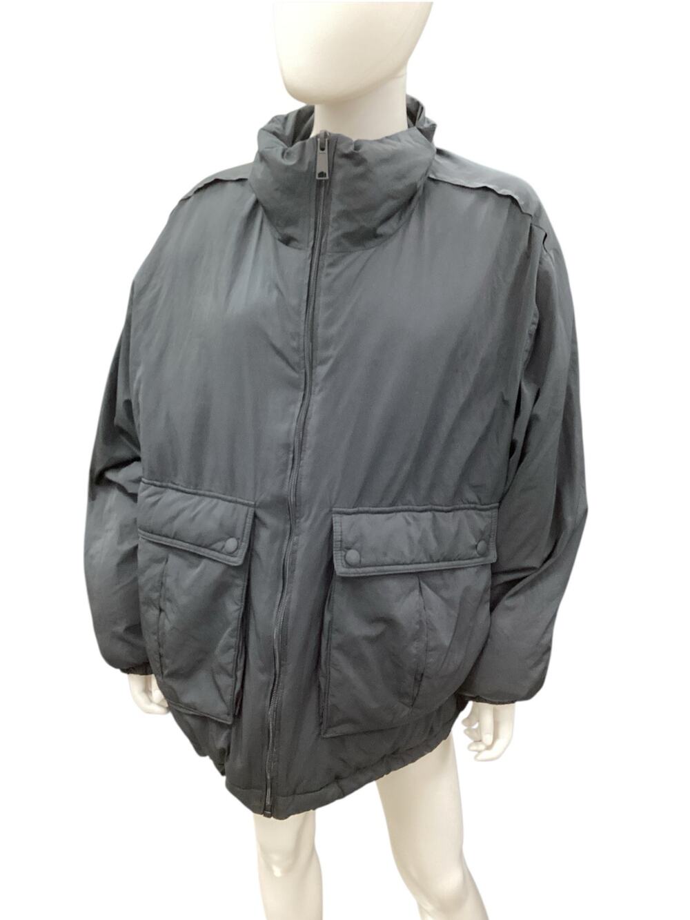 We The Free -Free People Jacket Women’s SZ L Duvet Bomber Two Big Pockets Black